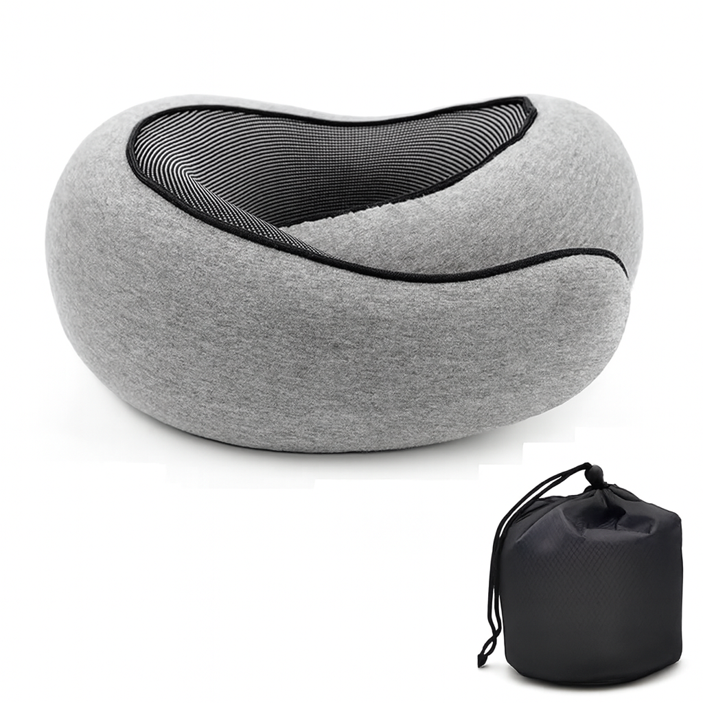 NeckHeaven 360° Memoryfoam Nackkude - med gratis Travel Bag!