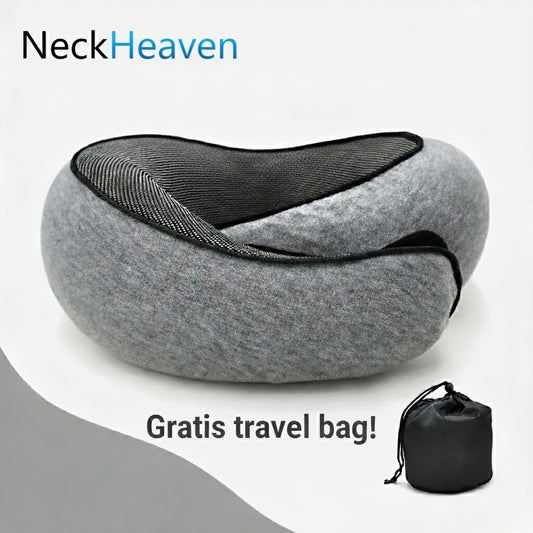 NeckHeaven 360° Memoryfoam Nackkude - med gratis Travel Bag!
